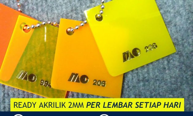 Harga Akrilik 2mm Per Lembar Surabaya