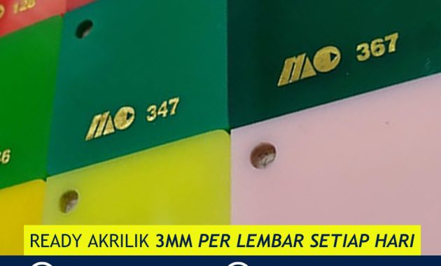 Harga Akrilik 3mm Per Lembar Surabaya | Cocok untuk Etalase & Sekat Ruangan