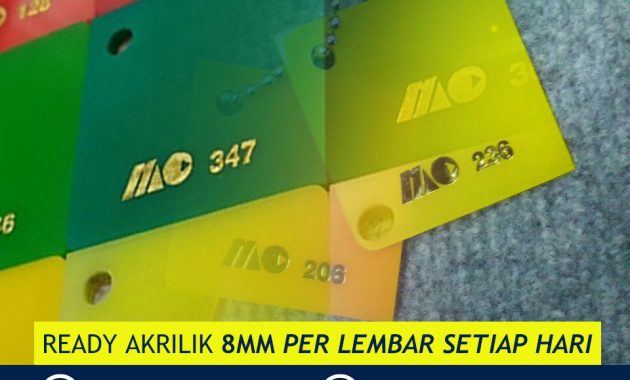 Harga Akrilik 8mm Per Lembar Surabaya | Tebal, Kuat, dan Awet untuk Proyek?